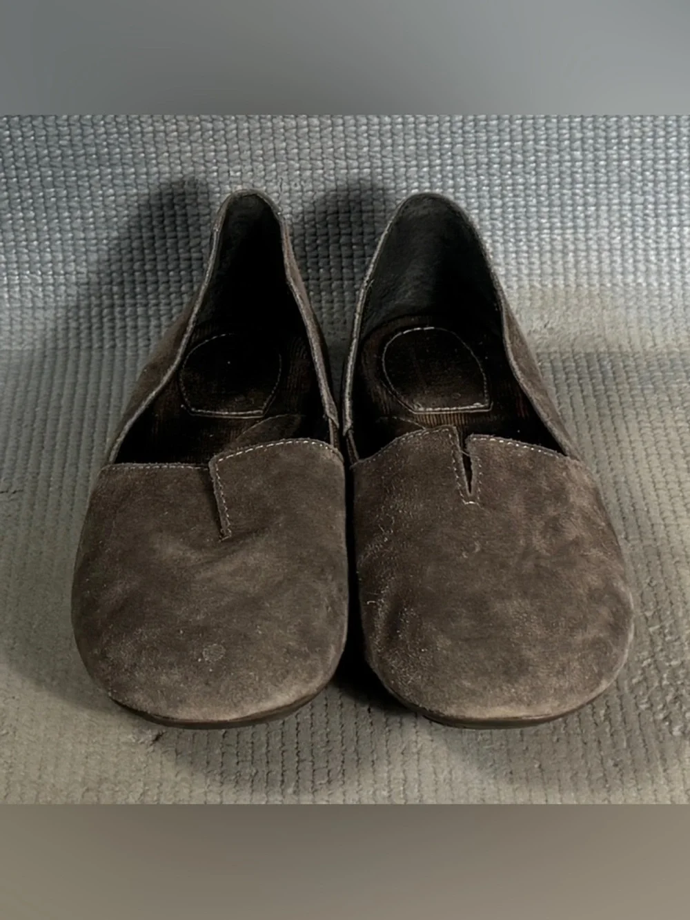 Born Sebra Gray‎ Suede Comfort Moccasin Flat Loafers Shoes Women’s Size 6